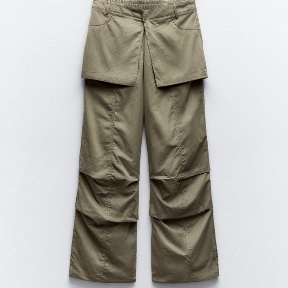 CARGO SKIRT LAYERED BOTTOMS - Picture 9 of 13